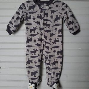 Carter's Fleece Footed Pajamas, size 6 months